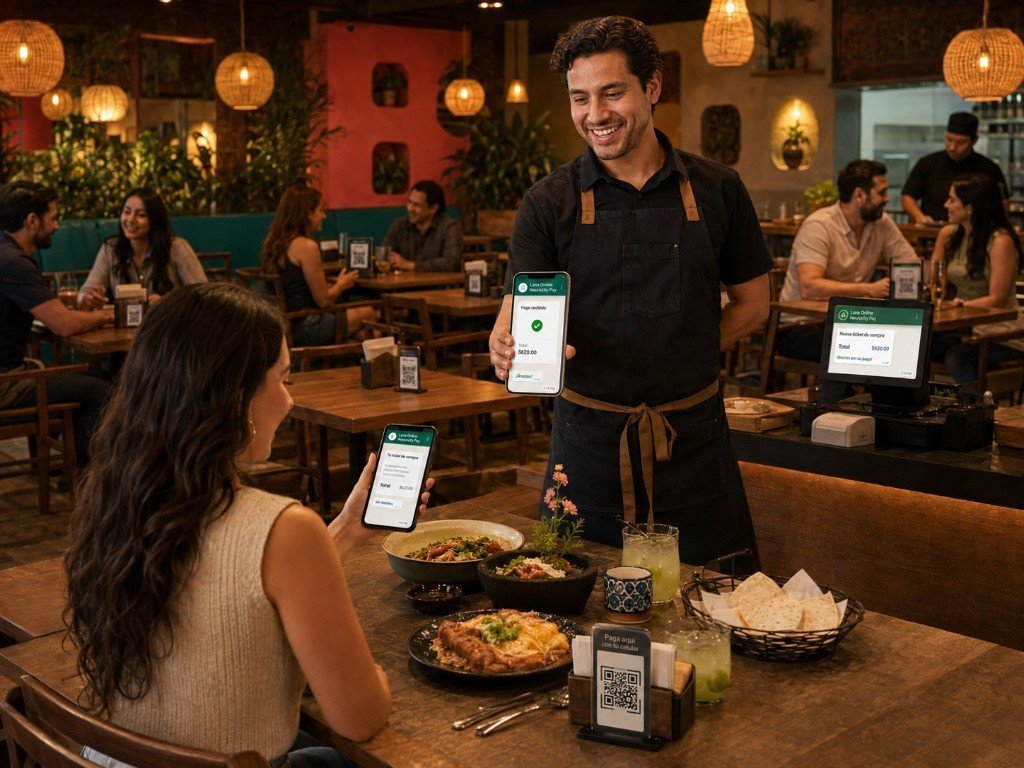 Restaurante: comensal paga desde la mesa con Lana Online